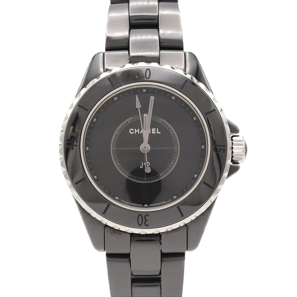 Chanel J12 Phantom 33mm Ceramic H6346 Quartz Watch